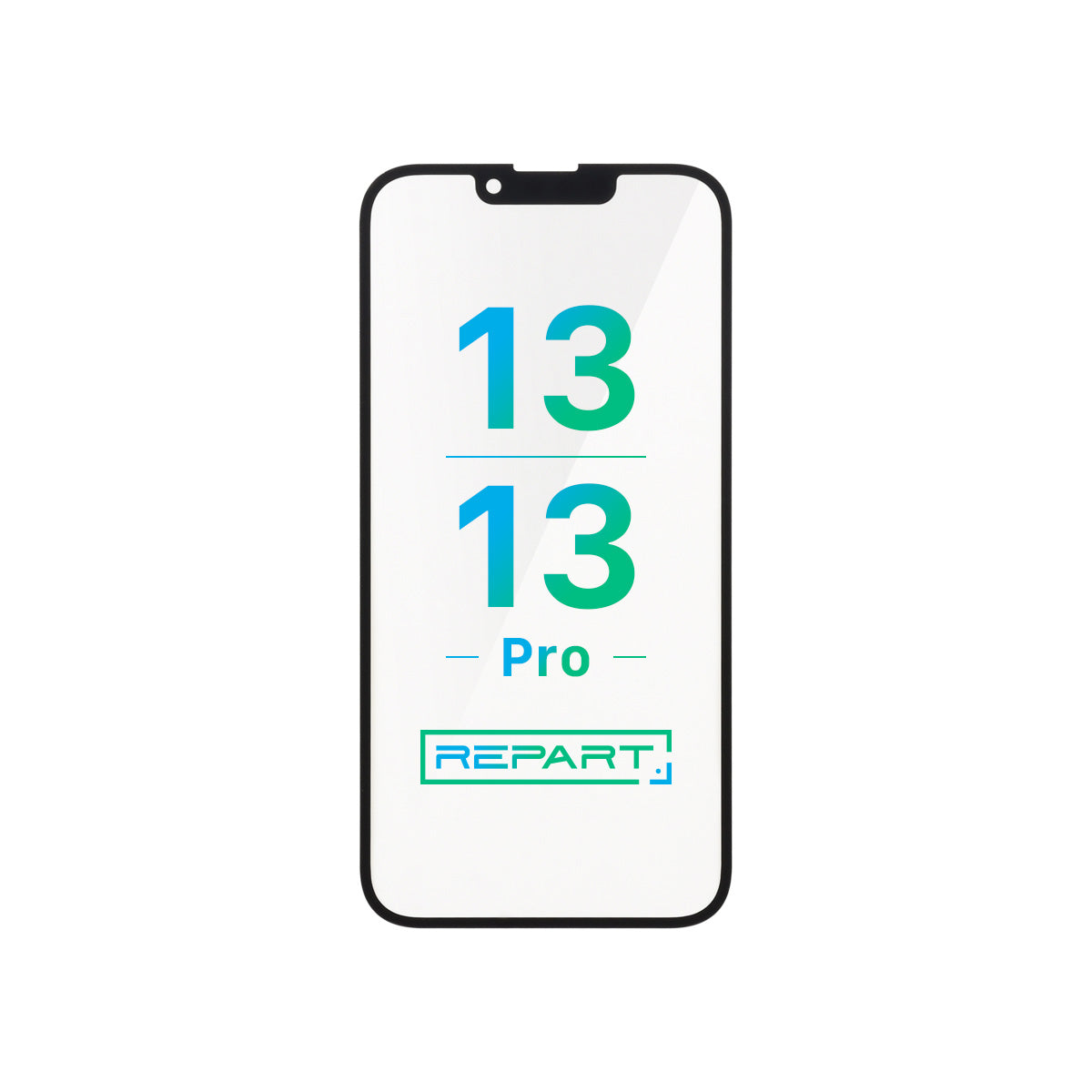 REPART iPhone 13/13 Pro Frontglas-Ersatz mit vorinstalliertem OCA (10 Stück/Packung)