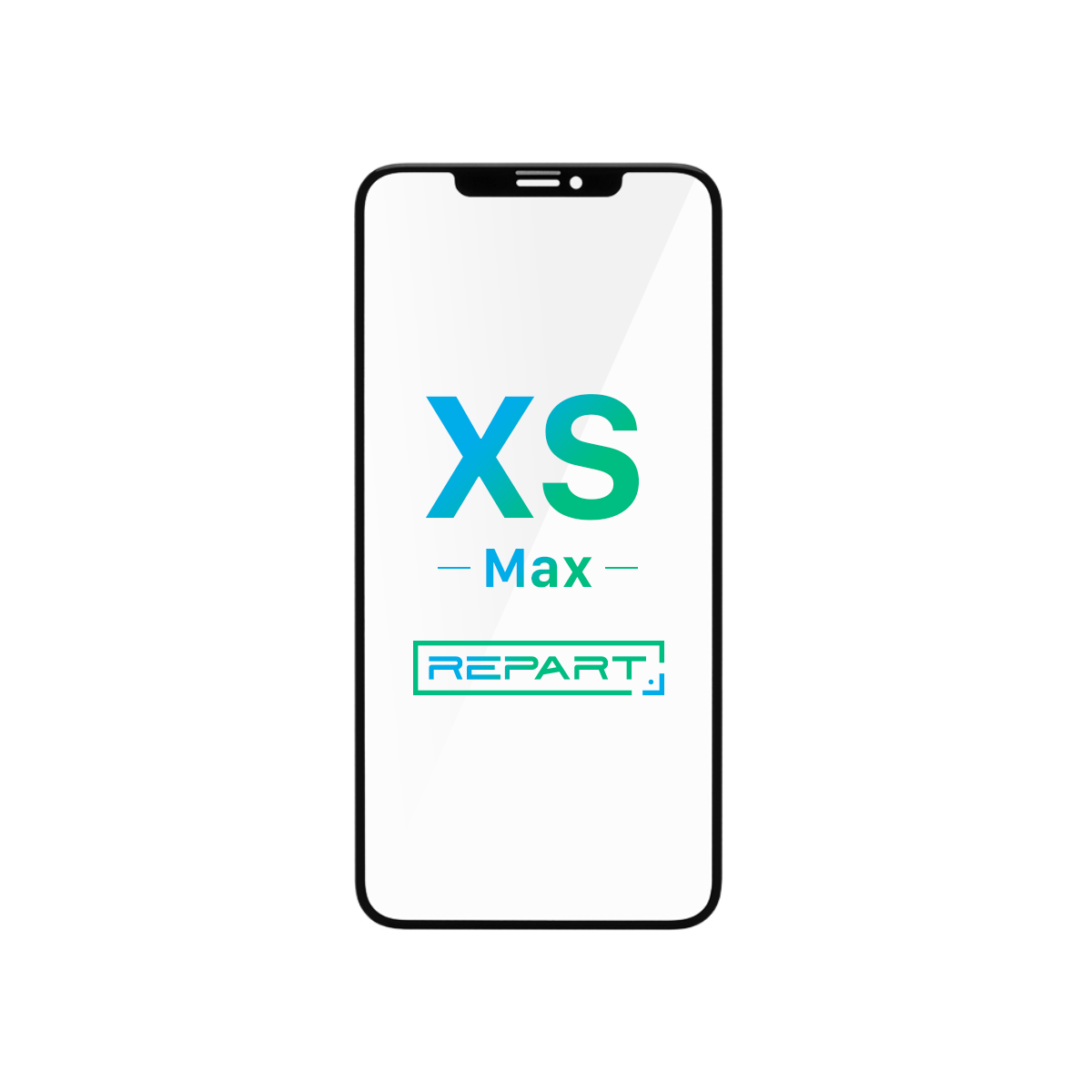 REPART iPhone XS Max Frontglas-Ersatz mit vorinstalliertem OCA