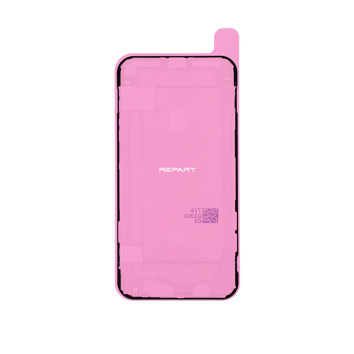iPhone 11 screen adhesive, pink color in white background