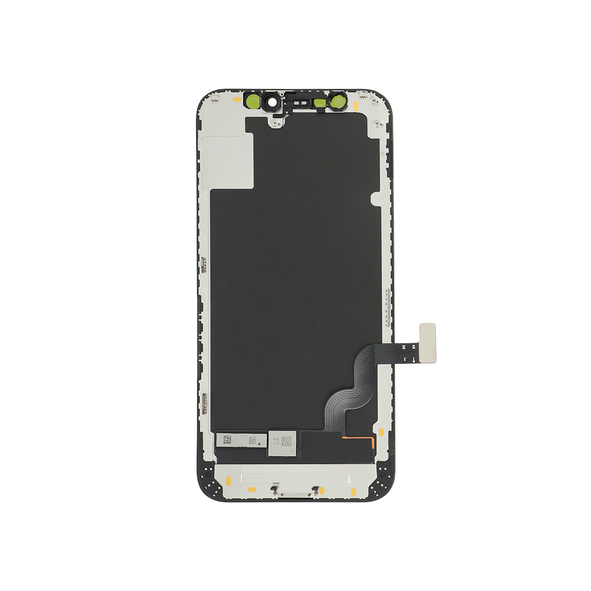 Phone screen assembly on a white background