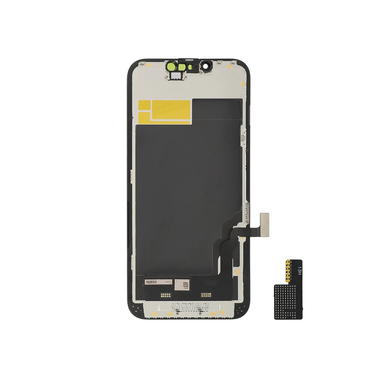 Assemblage d'écran de téléphone sur fond blanc
