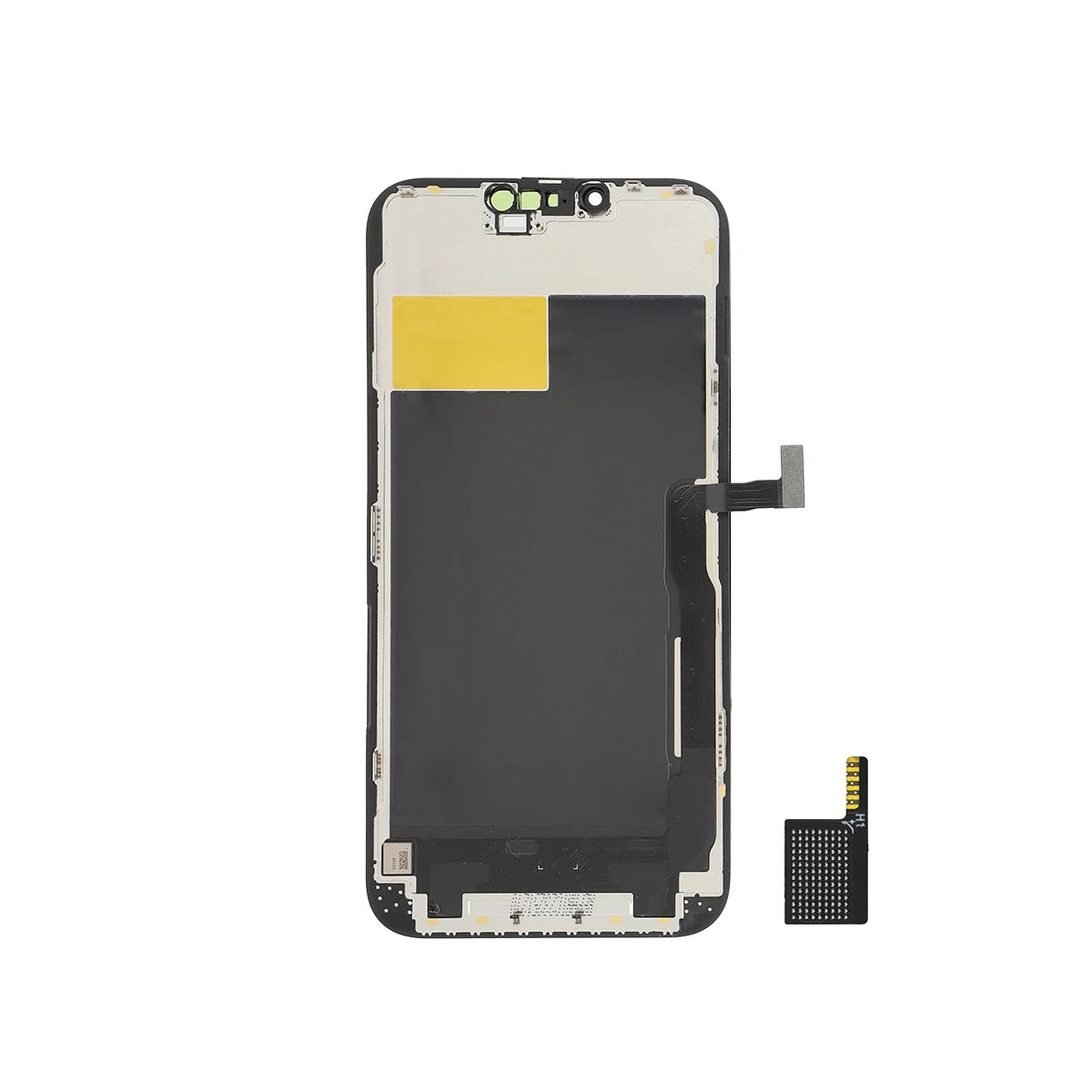 Phone screen assembly on a white background