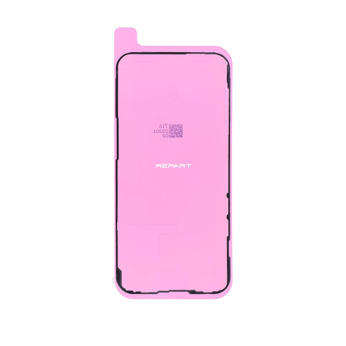 iPhone 14 Pro Max screen adhesive, pink color in white background