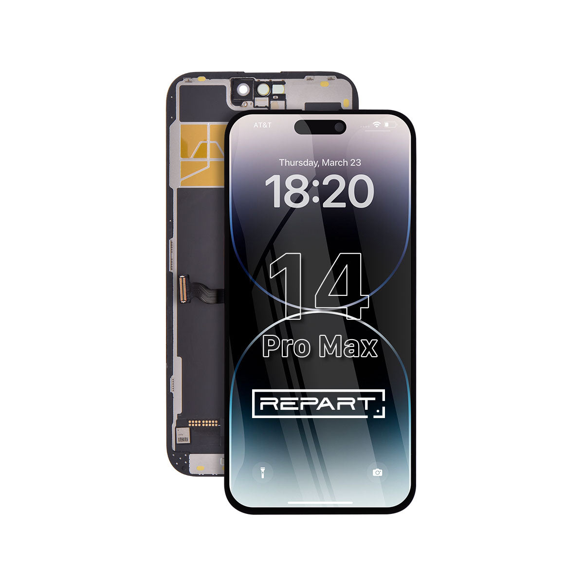 Reemplazo del conjunto de pantalla OLED rígida del iPhone 14 Pro Max