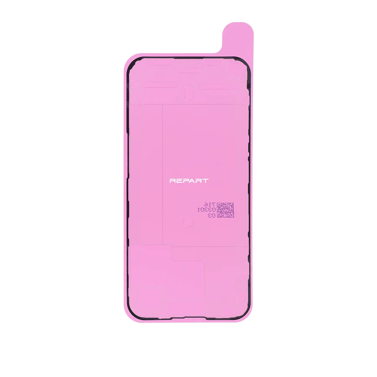 iPhone 15 Pro Max screen adhesive, pink color in white background