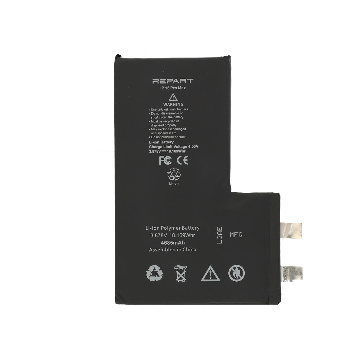 Замена аккумуляторной батареи для iPhone XS - 16 Pro Max (запчасть на замену).