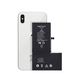 iPhone XS Max Akkutausch mit „REPART“-Branding und Spezifikationen