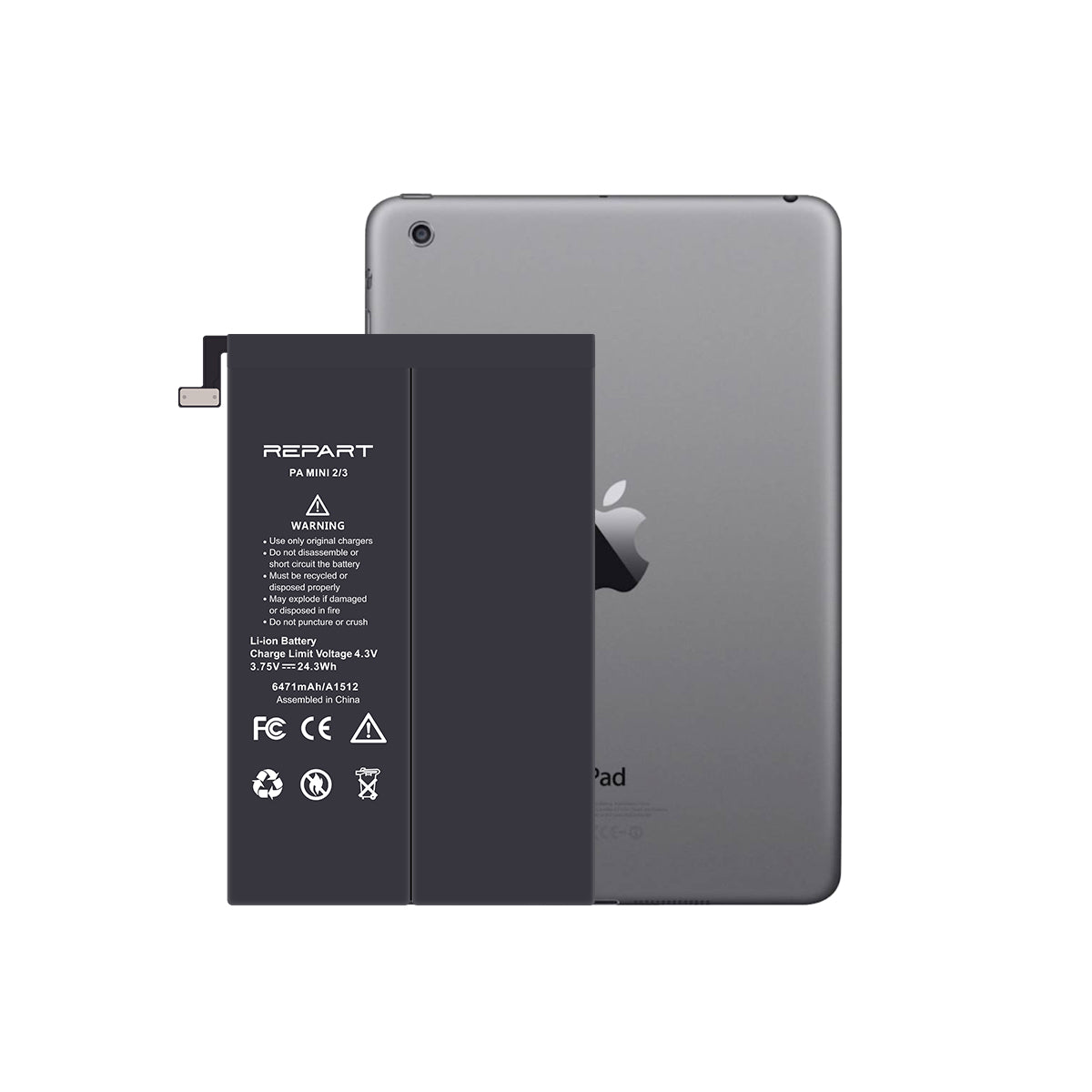 Замена батареи iPad mini 2 и 3