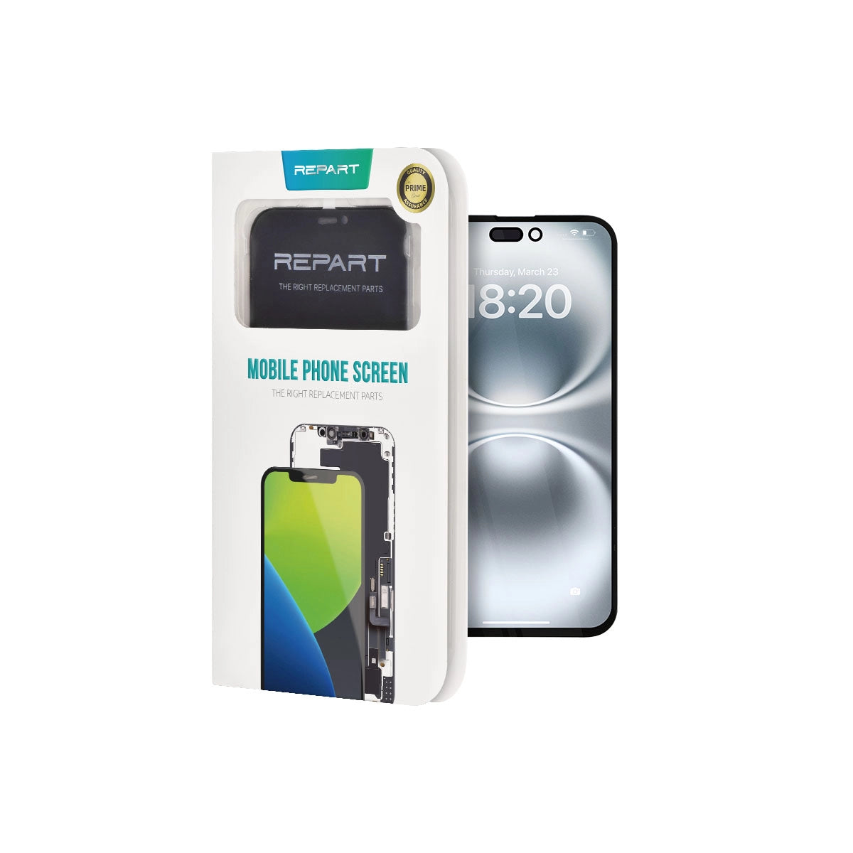 Reemplazo de pantalla OLED rígida para iPhone 16 Plus (Prime)