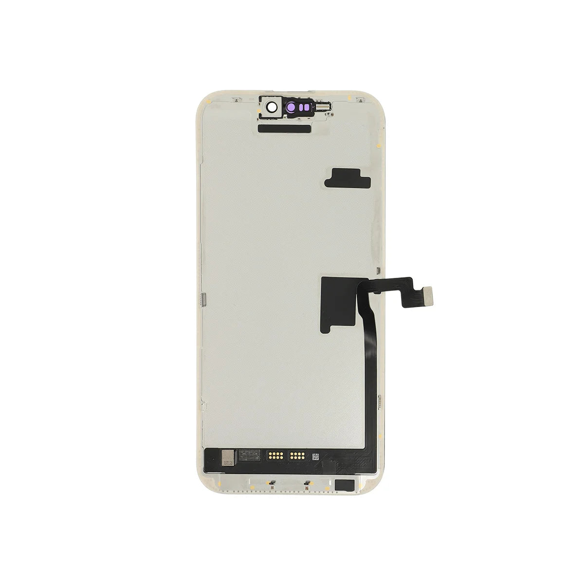 Schermata del telefono su sfondo bianco