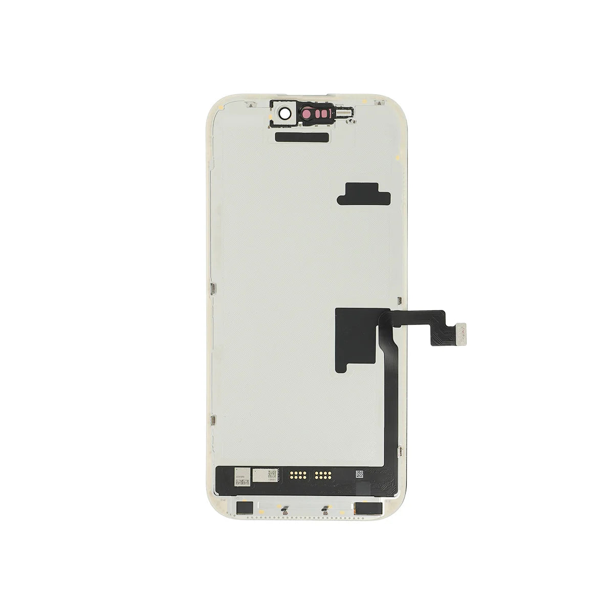 Schermata del telefono su sfondo bianco