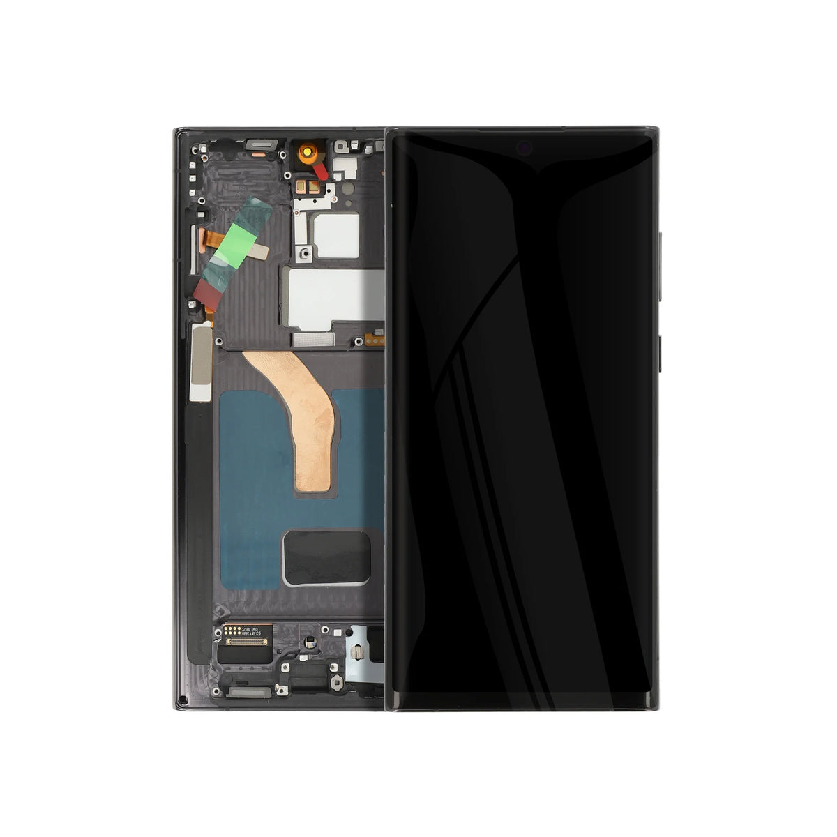 REPART Samsung S22 Ultra Soft OLED Screen Replacement (Ultra, 1:1 Square Corners) - S908B / Phantom Black