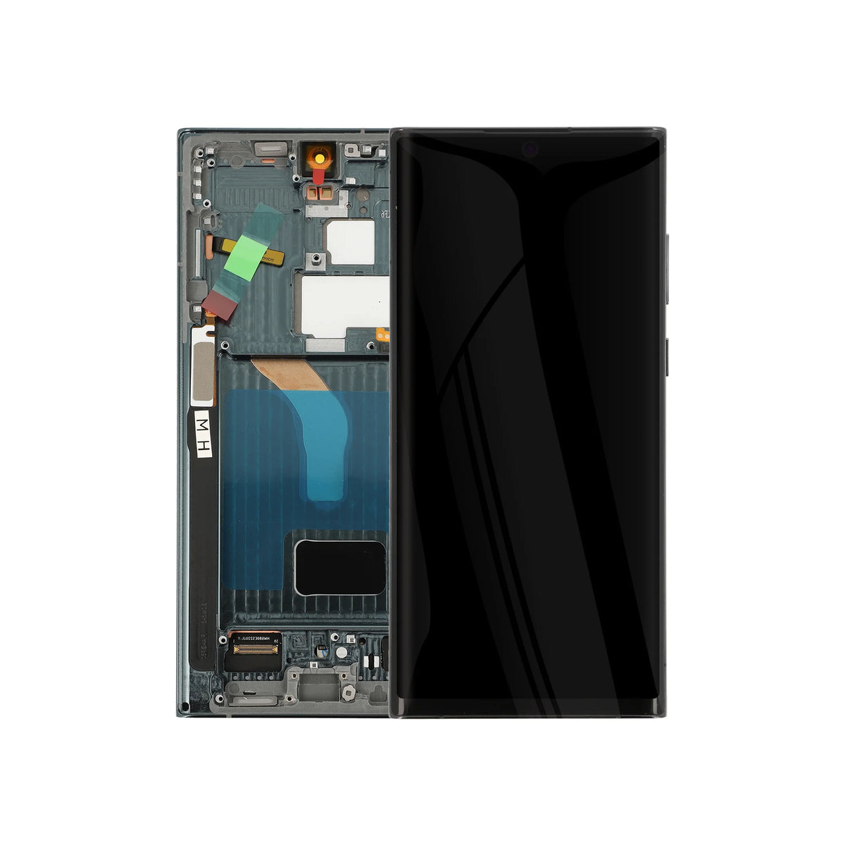 REPART Samsung S22 Ultra Soft OLED Screen Replacement (Ultra, 1:1 Square Corners) - S908U / Green