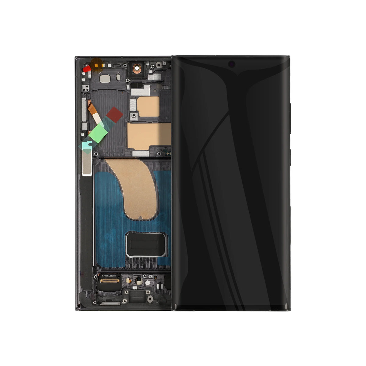 REPART Samsung S23 Ultra Soft OLED Screen Replacement (Ultra, 1:1 Square Corners) - S918B / Phantom Black