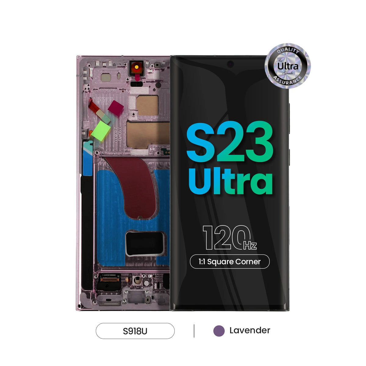 REPART Samsung S23 Ultra Soft OLED Screen Replacement (Ultra, 1:1 Square Corners)