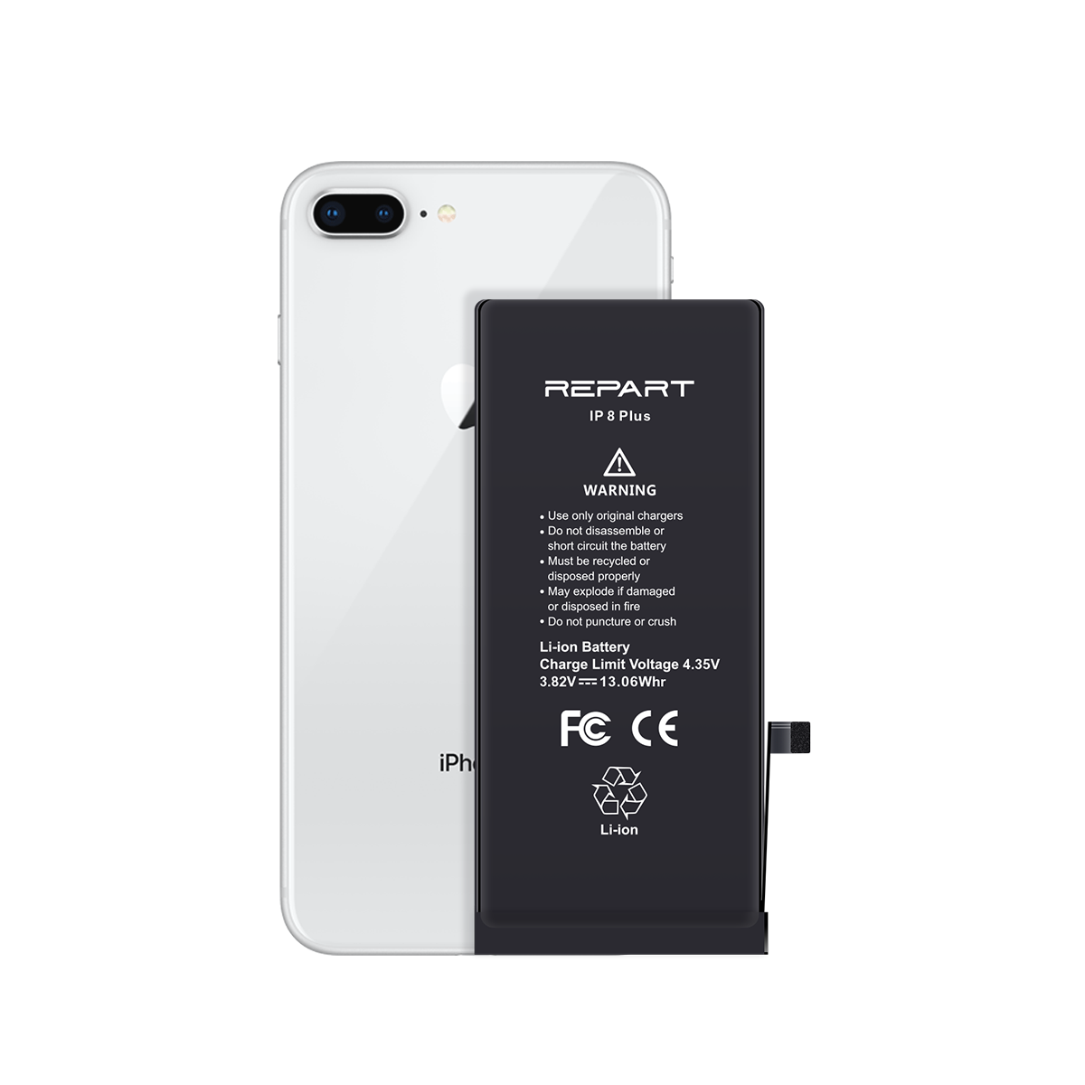 iPhone 8 Plus High-Capacity Battery Replacement | REPART Select iPhone 8 Plus High-Capacity Battery Replacement | REPART Select