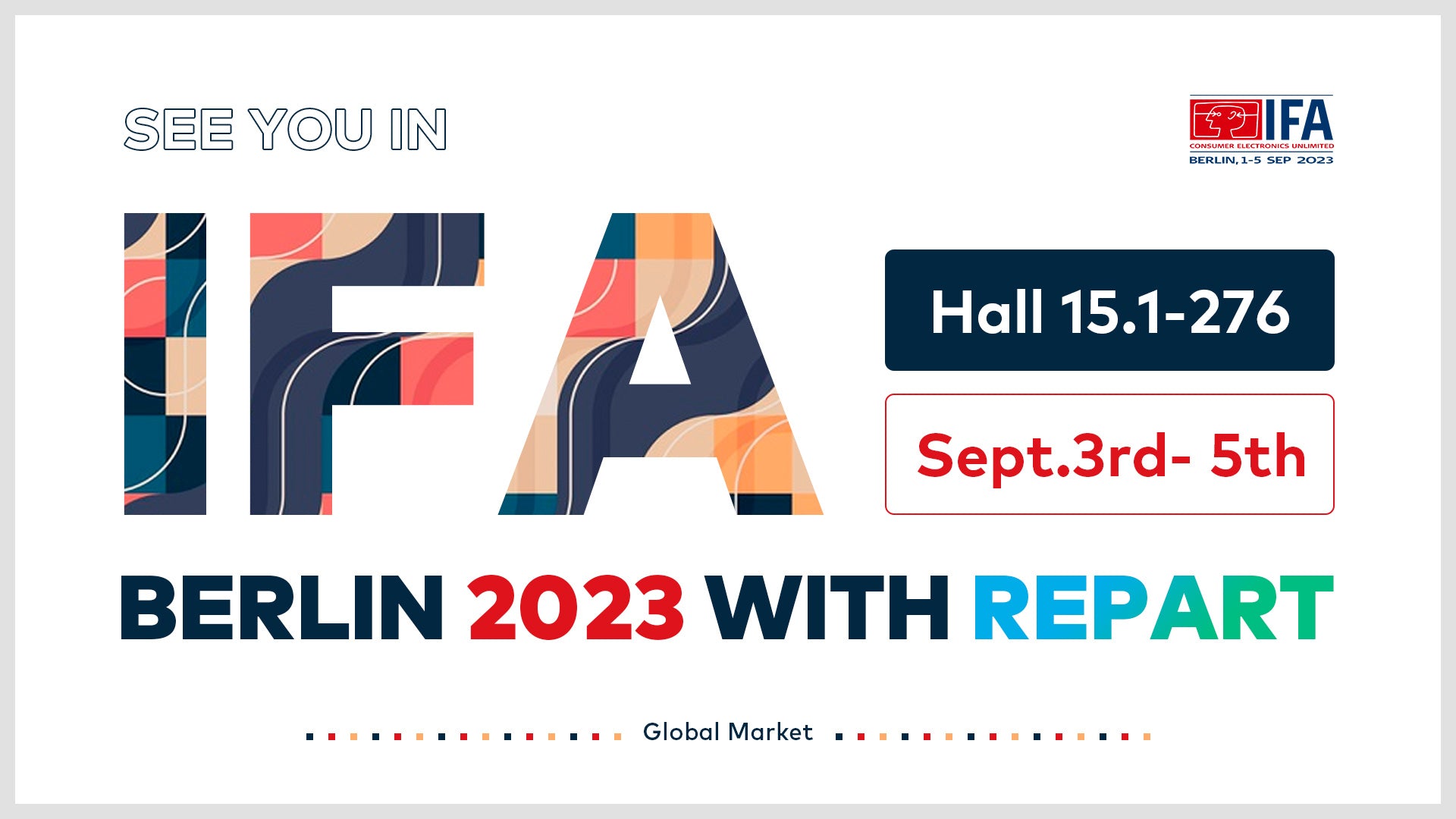 See You at IFA Berlin with REPART: A Showcase of Innovation and Collaboration