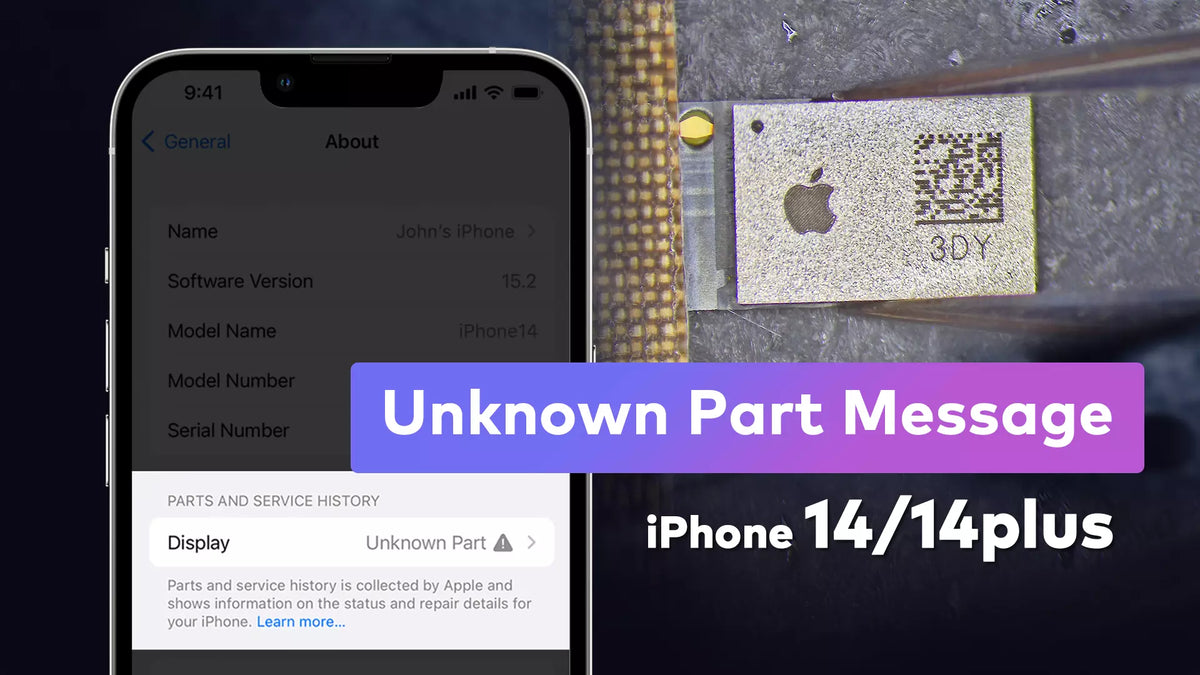 iPhone 14 Screen IC Transplant: Fix Unknown Part Message and True Tone