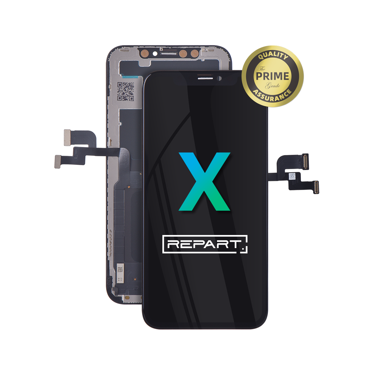 REPART iPhone X Hard OLED Screen Assembly Replacement (Prime)