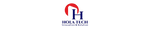 Hola Tech logo with a red, blue, and white design on a white background