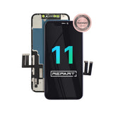 Phone screen assembly with 'REPART' branding on a white background