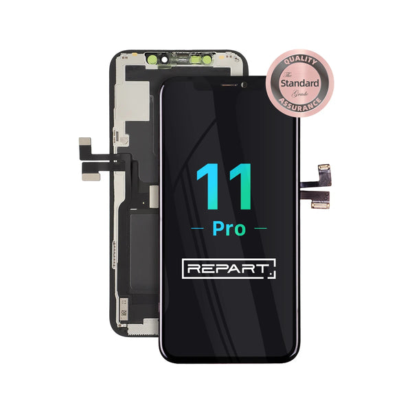 Phone screen assembly with 'REPART' branding on a white background