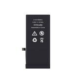 Black lithium-ion battery with specifications on a white background