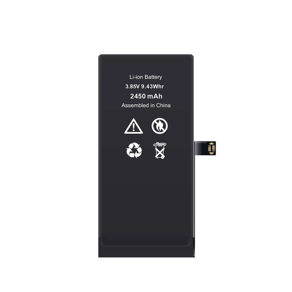 iphone 12 mini lithium-ion battery with specifications on a white background