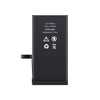 Black lithium-ion battery with specifications on a white background