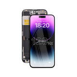 Sostituzione dello schermo incell per iPhone 14 Pro Max con frequenza di aggiornamento a 120Hz su sfondo bianco