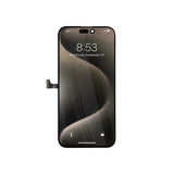 Tela de smartphone com botão home em fundo branco