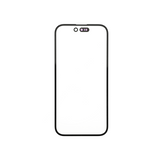 Omtrek van een smartphone op een witte achtergrond