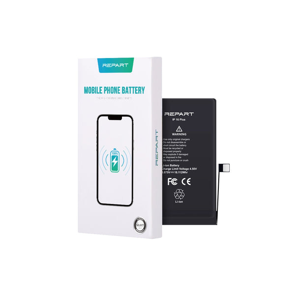 REPART mobile phone battery with packaging on a white background