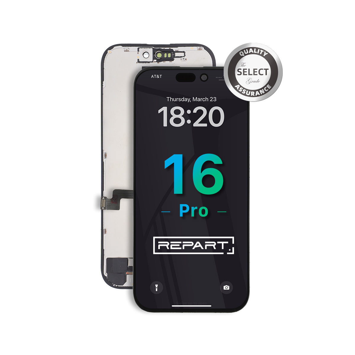 REPART iPhone 16 Pro Screen Assembly Replacement – Select Incell Display
