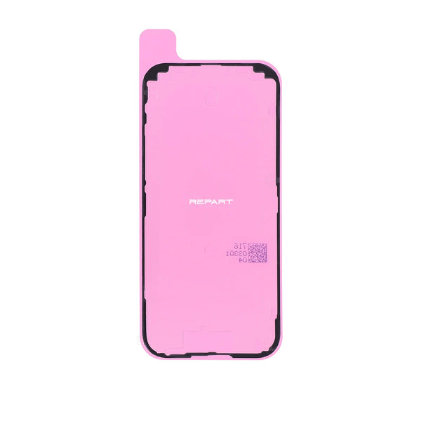 iPhone 17 screen adhesive, pink color in white background