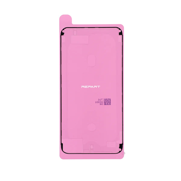 iPhone 8 Plus screen adhesive, pink color in white background
