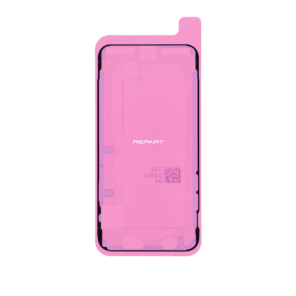 iPhone X screen adhesive, pink color in white background