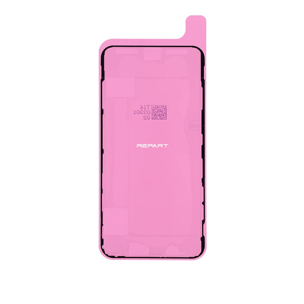 iPhone XS Max screen adhesive, pink color in white background