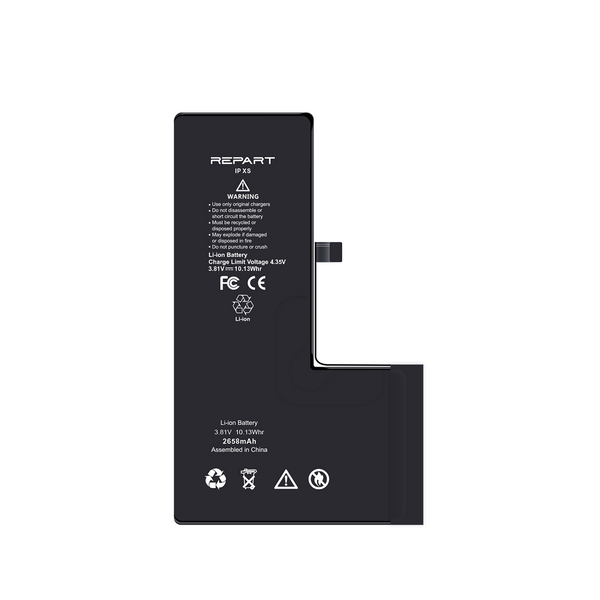 iphone xs battery with REPART branding on a white background