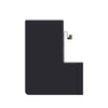 Black iphone 12 pro max battery with a flex cable on a white background