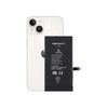 Black battery pack labeled 'REPART' attached to a white smartphone on a white background