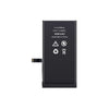 Black lithium-ion battery with specifications on a white background