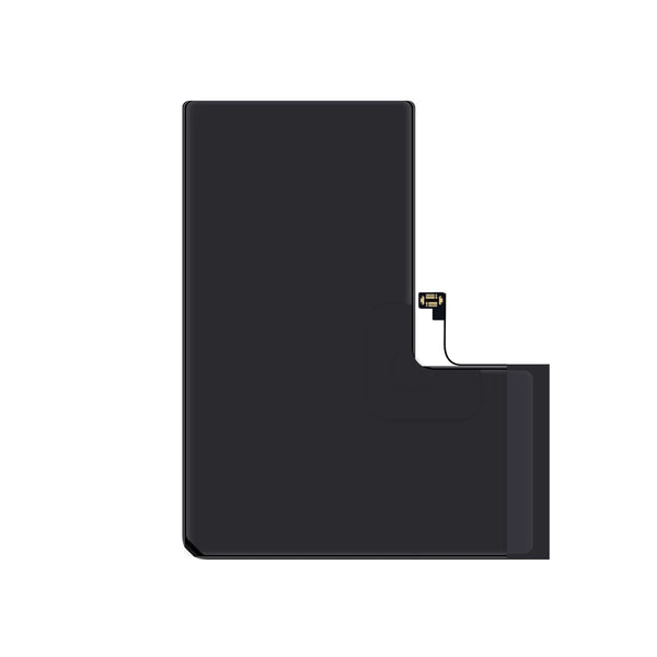 black iphone 14 pro max battery on a white background