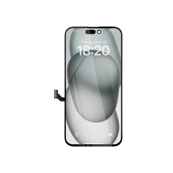 repart iphone 15 plus replacement display on a white background