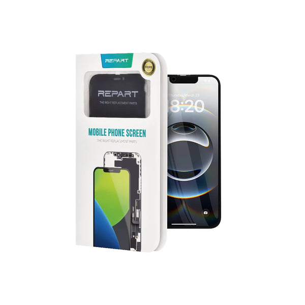 Packaged screen protector with Repart branding on a white background