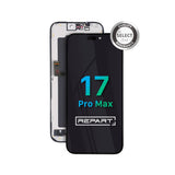 iphone 17 Pro Max select incell lcd screen replacement with "REPART" branding