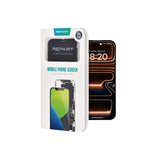 RIPARTIZIONE sostituzione schermo OLED ultra morbido iPhone 17 Pro Max su sfondo bianco