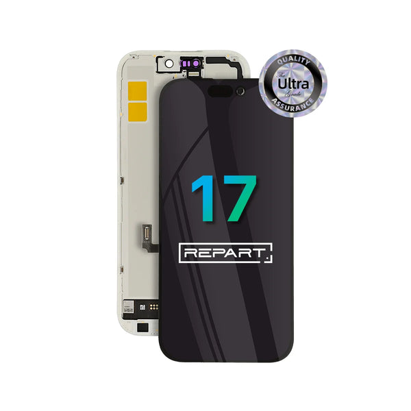 Phone screen assembly with 'REPART' branding on a white background