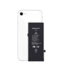 Black battery pack labeled 'REPART' attached to a white smartphone on a white background