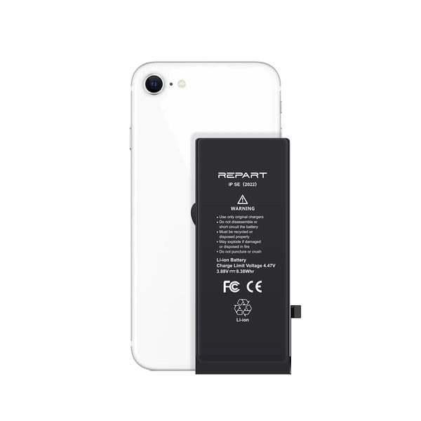 Black Repart iphone se 2022 battery replacement on a white background